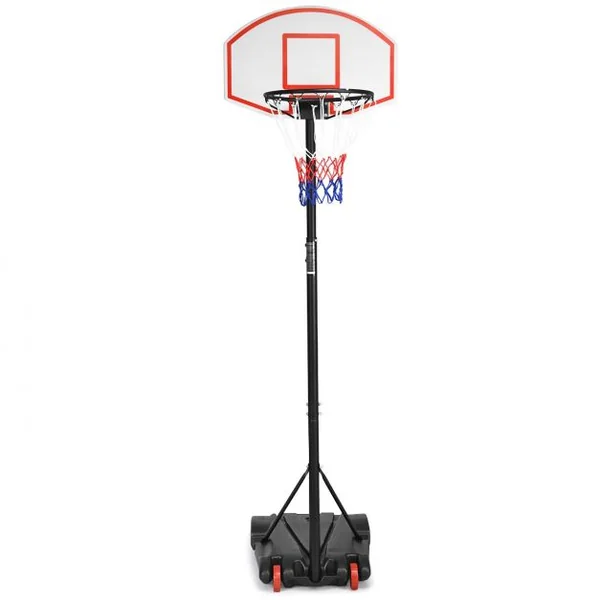 Panier de Basket-ball Portable Hauteur Réglable de 1,78m-2,08m en PE et Cadre en Acier Base 74x55x13cm Remplissable