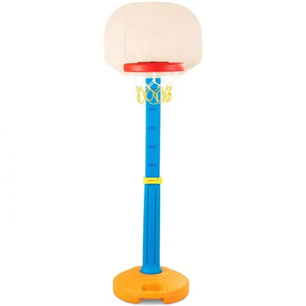 Panier de Basket-ball pour Enfants de 3-7 Ans Hauteur Ajustable 120-160cm pour Intérieur/Extérieur en HDPE Multicolore