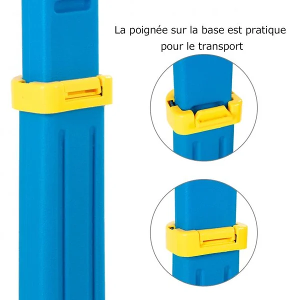 Panier de Basket-ball pour Enfants de 3-7 Ans Hauteur Ajustable 120-160cm pour Intérieur/Extérieur en HDPE Multicolore