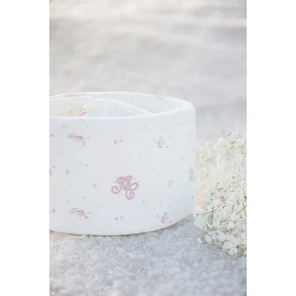 Panière de rangement fleurie Tartine et Chocolat - Soins Bébé Naturels & Produits Maman Après Naissance