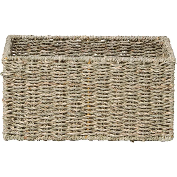 Panière rectangulaire végétal naturel 30x15x20cm