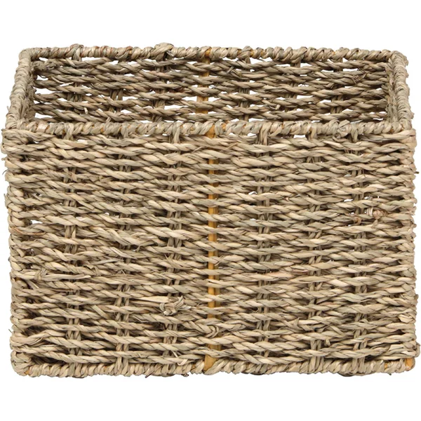 Panière rectangulaire végétale naturelle 22x14x19cm