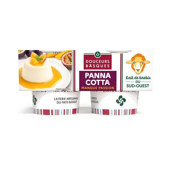 Panna cotta brebis mangue passion 2x110g