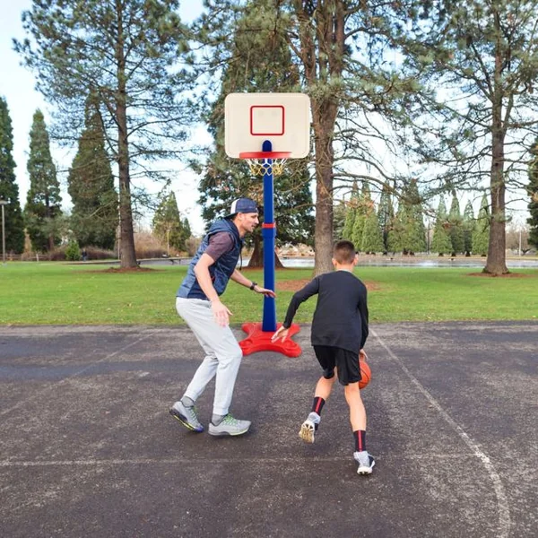 Pannier de Basket-ball Hauteur Réglable entre 160 à 215 cm Pour Enfant de 3 Ans et Plus