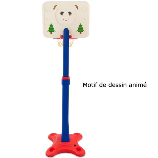 Pannier de Basket-ball Hauteur Réglable entre 160 à 215 cm Pour Enfant de 3 Ans et Plus