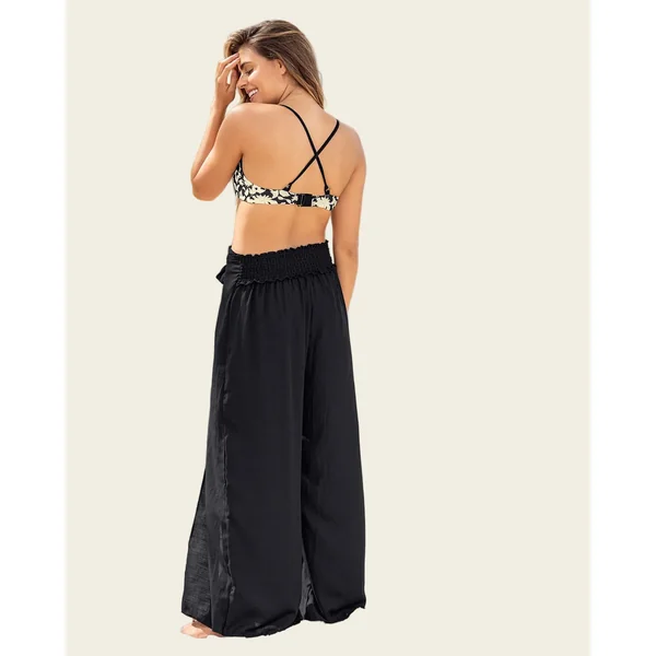Pantalon de plage couvrant en coton biologique et rayonne