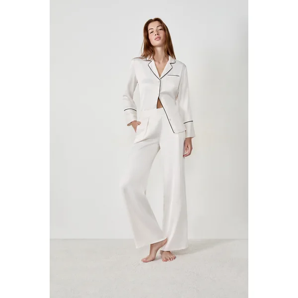Pantalon de pyjama satiné