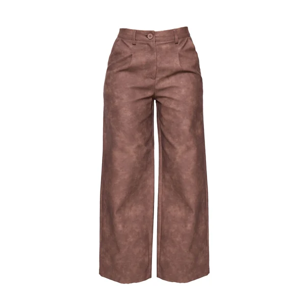 Pantalon Large En Synthétiquecuir Petite
