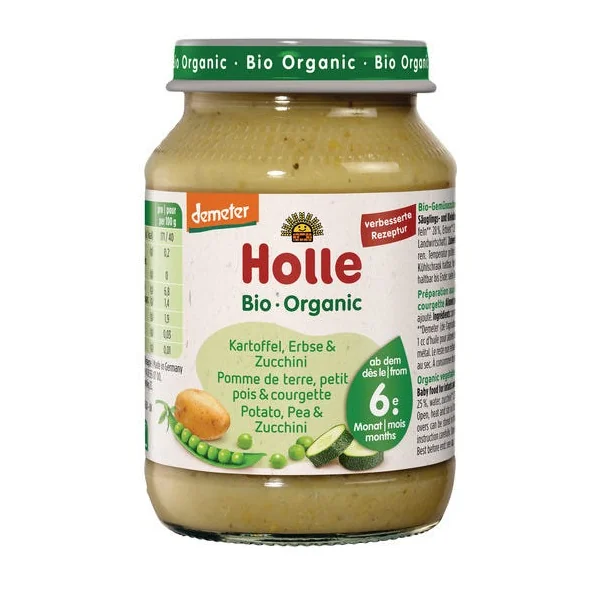 Pdt petit pois courgette pot 190g