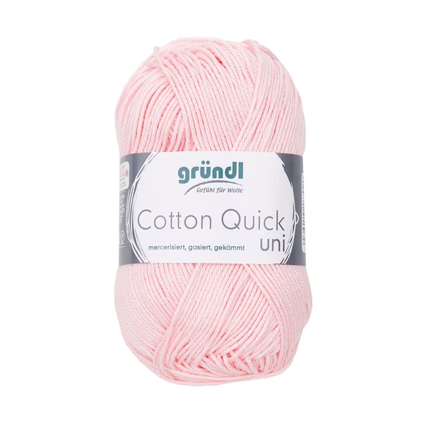 Pelote de laine COTTON QUICK rose layette 50g