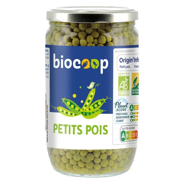 Petits pois 420g net égoutté