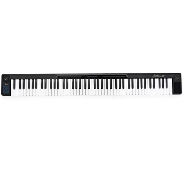 Piano Numérique Portable 88 Touches avec Fonction Bluetooth Filtres Clavier Électronique Dynamiques Réglables