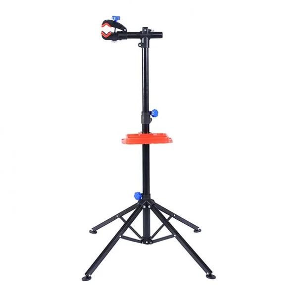 Pied d'atelier pour entretien vélo Stand de réparation VTT, Réglable en hauteur, Capacité 30 kg, 1120x1120x1070-1730mm