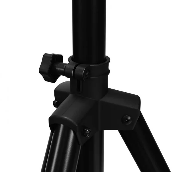 Pied d'Enceinte Pliant Trépied de Haut-parleurs Pliable Hauteur Réglable 97-181cm Capacité 50kg en Fer et PP Noir