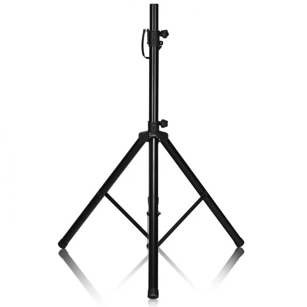 Pied d'Enceinte Pliant Trépied de Haut-parleurs Pliable Hauteur Réglable 97-181cm Capacité 50kg en Fer et PP Noir