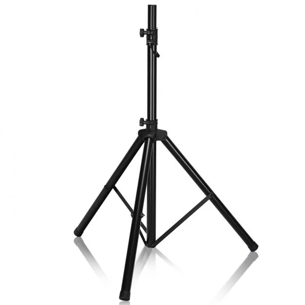 Pied d'Enceinte Pliant Trépied de Haut-parleurs Pliable Hauteur Réglable 97-181cm Capacité 50kg en Fer et PP Noir
