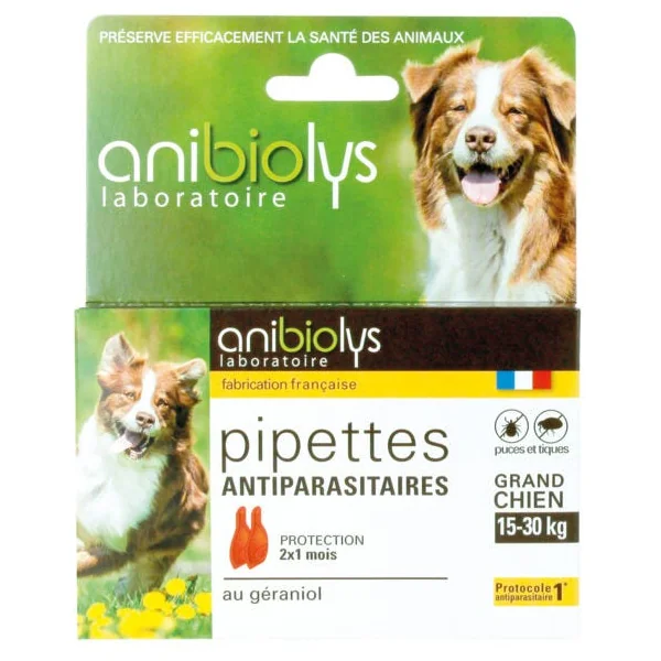 Pipettes antiparasites grand chien 2x2ml