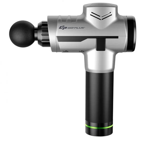 Pistolet de Massage Professionnel à 6 Vitesses Réglables Appareil de Massage 4 Têtes de Massage Sacoche Batterie 2400mAh