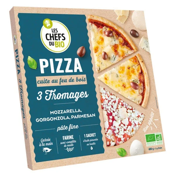 Pizza 3 fromages 400g