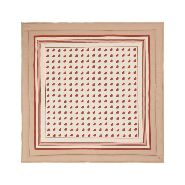 Plaid coeur Blush Konges Slojd - Soins Bébé Naturels & Produits Maman Après Naissance