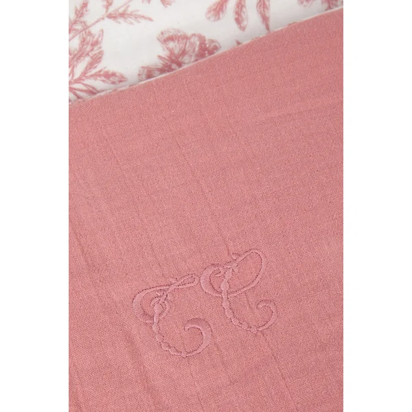 Plaid Toile de jouy rose Tartine et Chocolat - Soins Bébé Naturels & Produits Maman Après Naissance