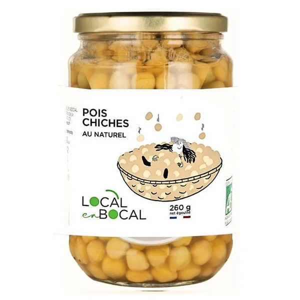 Pois chiche au naturel 260g net égoutté