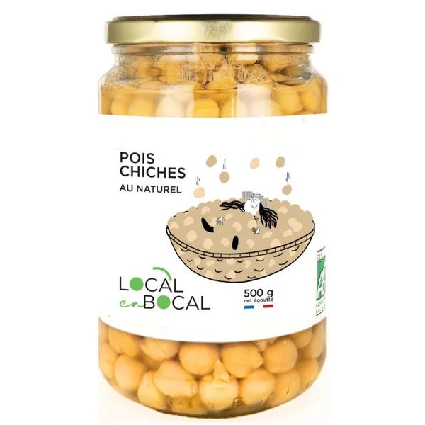 Pois chiche au naturel 500g net égoutté