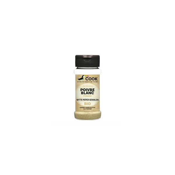 Poivre blanc bio moulu - 45g