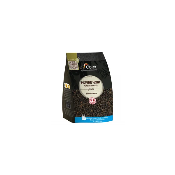 Poivre noir bio en grains - 150g