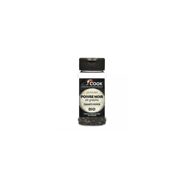 Poivre noir bio en grains - 50g