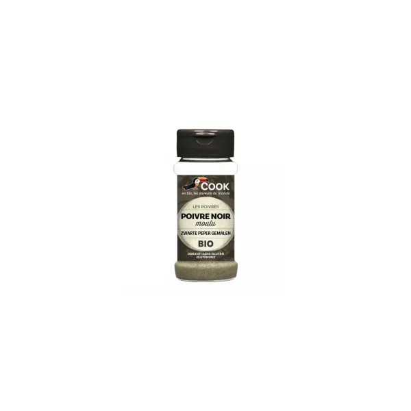 Poivre noir bio moulu - 45g