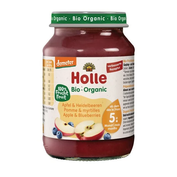 Pomme myrtilles pot 190g