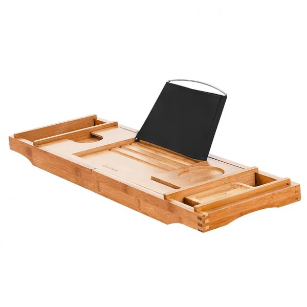 Pont de Baignoire Extensible Plateau Baignoire en Bambou 75 - 108,5 x 23 x 5cm