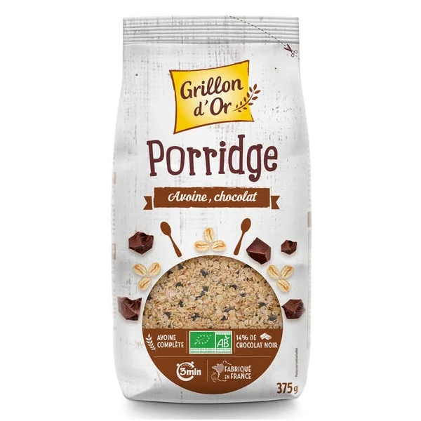 Porridge avoine chocolat 375g