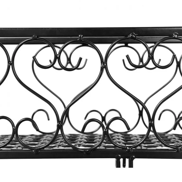 Porte-bouteilles à Vin mural support pour 6 bouteilles et porte-verres Range Bouteille en Fer Haute Qualité 50 x 10 x 17 cm