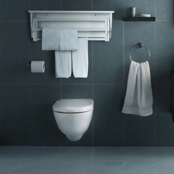 Porte-serviettes Mural Extensible en Accordéon avec 10 Tiges à Linge en Bois de Pin et Mdf 65x21,5x17-44cm Blanc