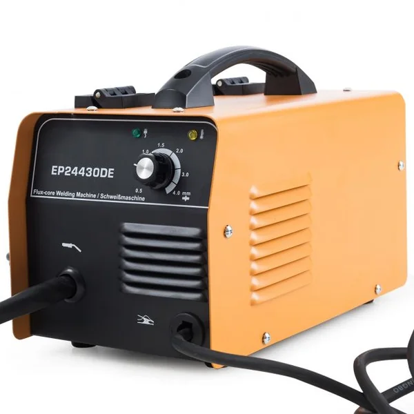 Poste à Souder Mig 130 Machine de Soudage 30-120a 220-240v 50hz avec Accessoires en Fer 345x185x25cm Orange