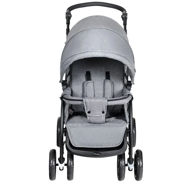 Poussette Double 2 en 1 pour Bébé + 6 Mois Poussette et Berceau Pliable Capacité Siège 15kg, 123x59x102cm, Gris