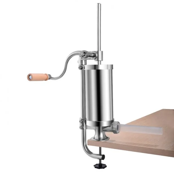 Poussoir à Saucisses Remplissage de Saucisses en Acier Inoxydable Capacité 1,5 kg avec 4 Tubes 15/19/22/25 mm