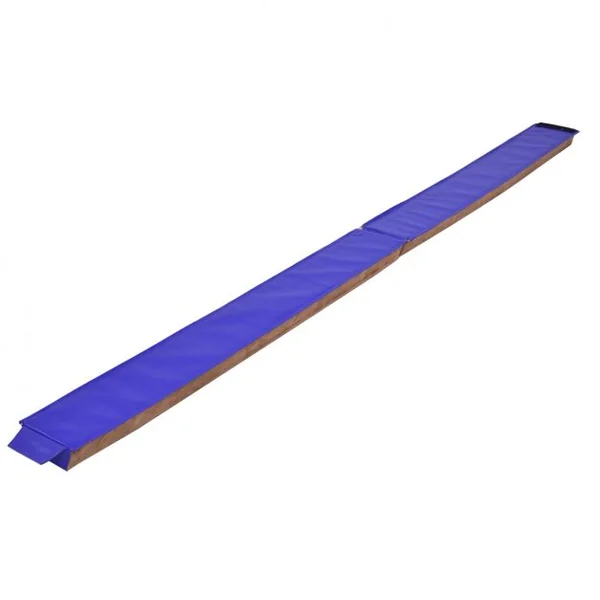 Poutre d'équilibre pliable sectionnelle Entraînement Gymnastique longueur 2,4 m largeur 10 cm hauteur 6 cm surface en suédine