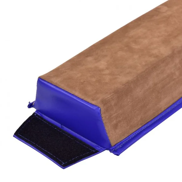 Poutre d'équilibre pliable sectionnelle Entraînement Gymnastique longueur 2,4 m largeur 10 cm hauteur 6 cm surface en suédine