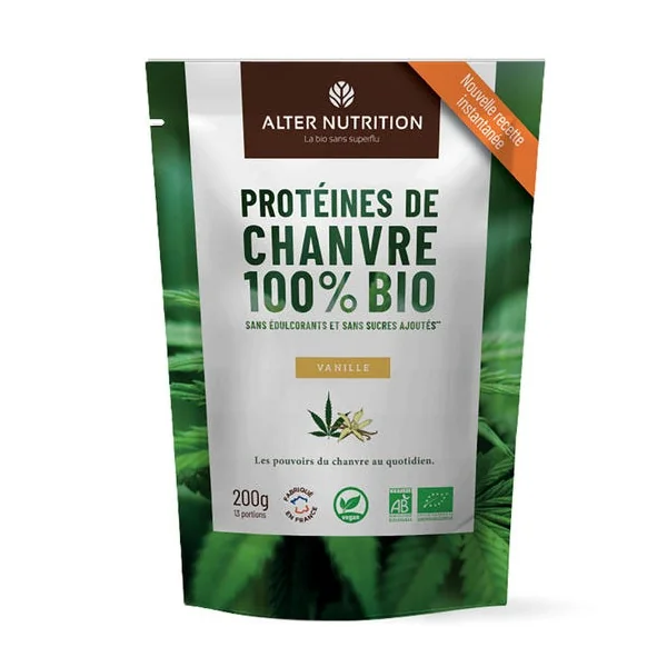 Protéine de chanvre à la vanille 200g