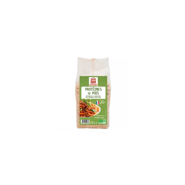 Protéine de pois jaunes bio - Lot de 6x200g