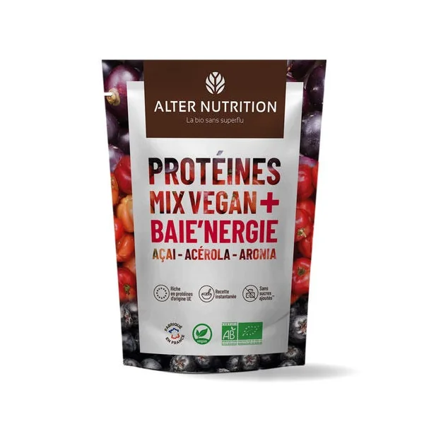 Protéines mix Vegan+ Baie'nergie vitamine C 200g