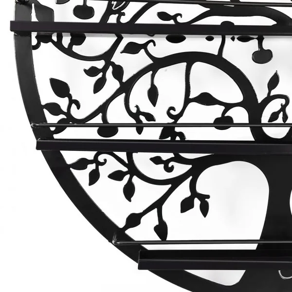 Présentoirs pour Vernis à Ongles Etagère Mural pour Vernis à Ongles 5 Niveaux Noir