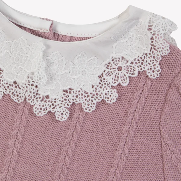 Pull églantine col broderie babygirl Tartine et Chocolat H25 - Soins Bébé Naturels & Produits Maman Après Naissance