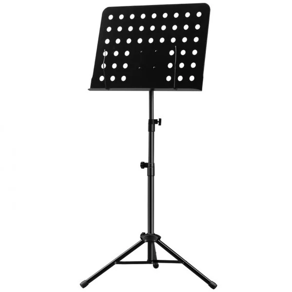 Pupitre pour Partition Pliable Hauteur Réglable en Métal avec Sac Pince Angle Inclinable Charge Max 2,5KG