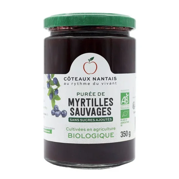 Purée de myrtilles 350g