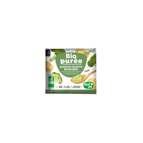 Purée de pommes de terre et brocolis bio - 30g