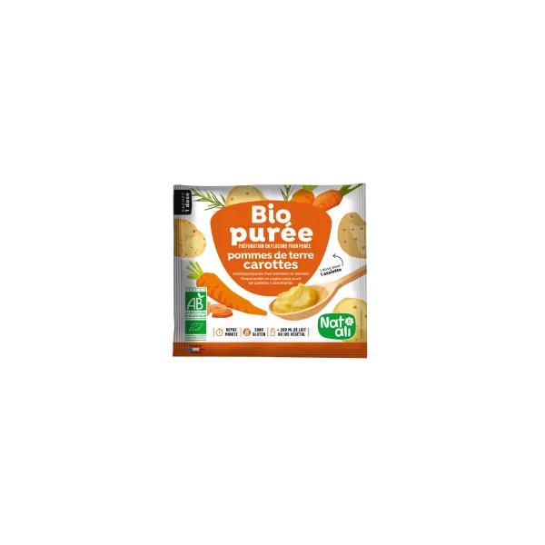 Purée de pommes de terre et carotte bio - 30g